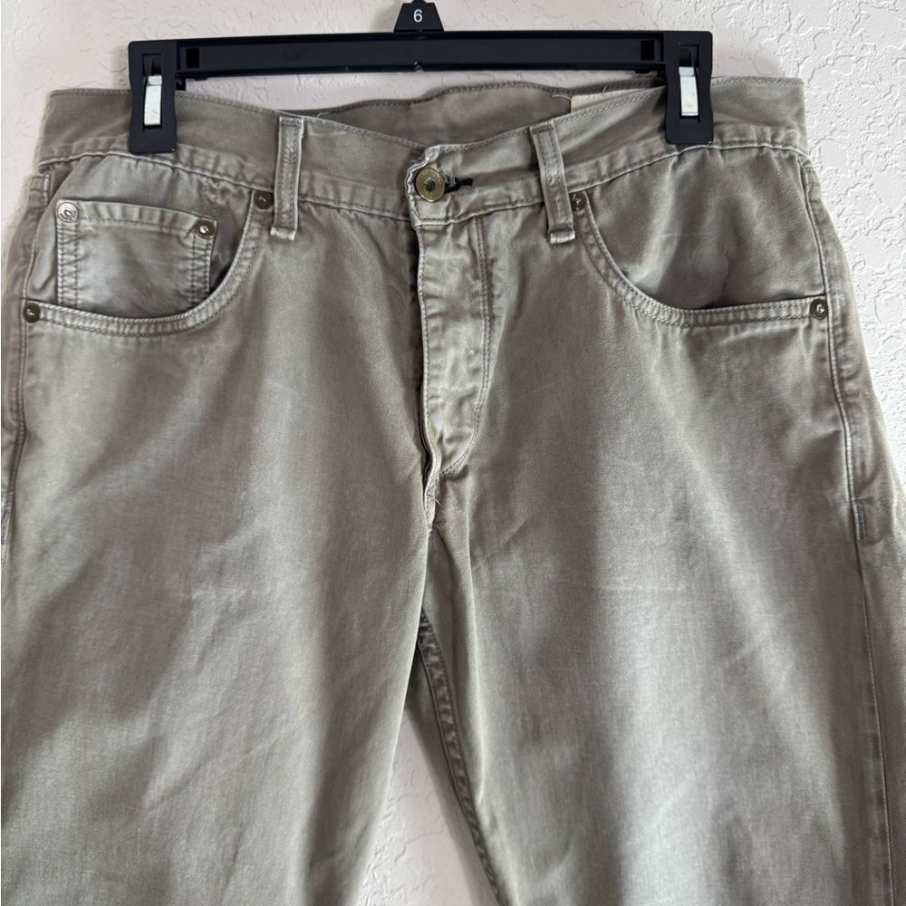 Rag & Bone Standard Issue Fit 2 Slim Leg Jeans Distressed Pants Khaki Gray - Picture 2 of 11